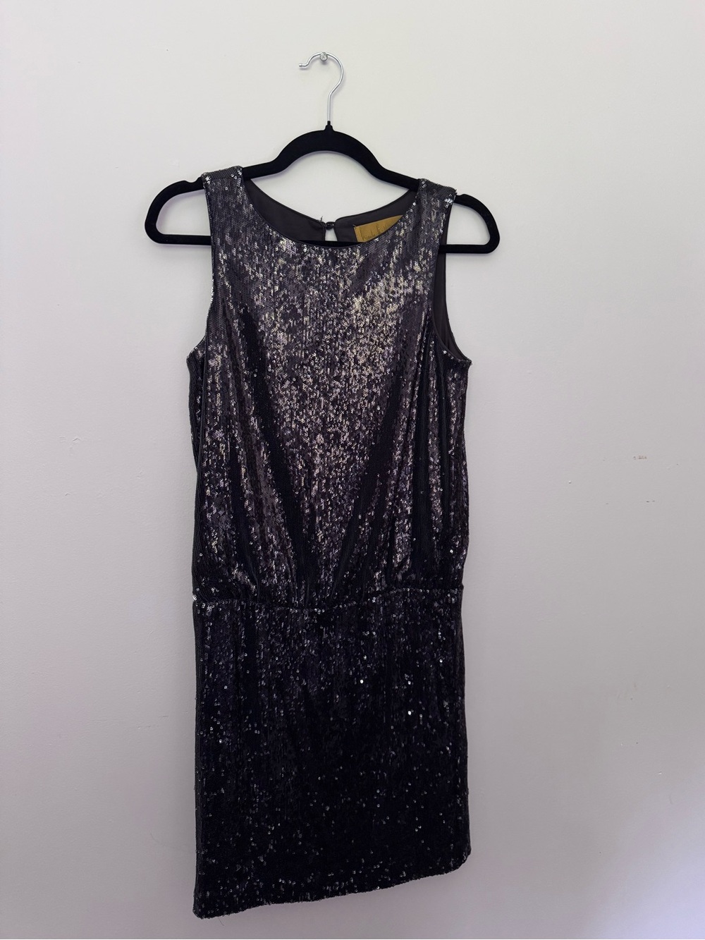 black sequin party dress